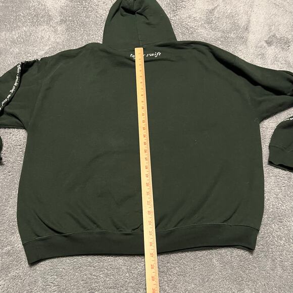 Taylor Swift Official Merch In the Trees Hoodie XXL Folklore Era Swifty Green - Picture 7 of 8